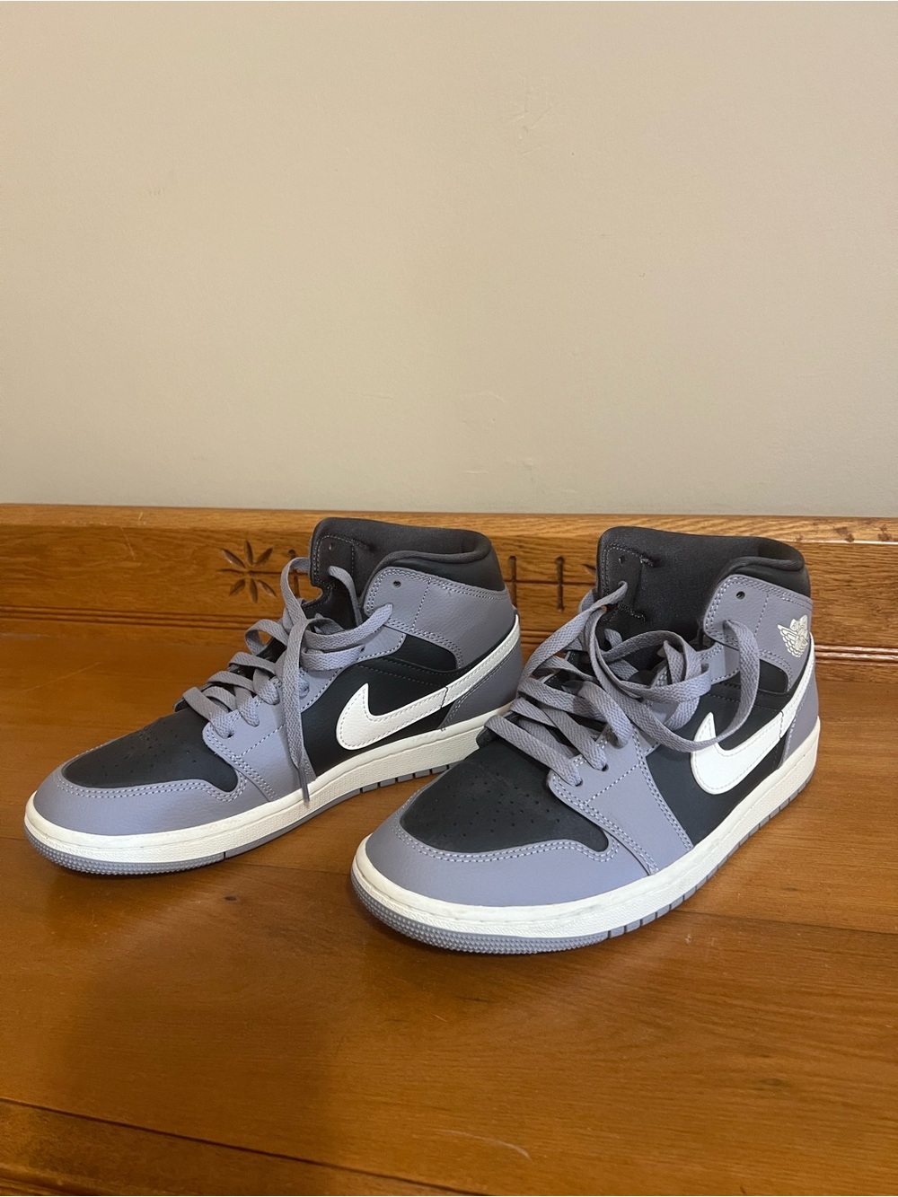 Jordan Women’s Mid-Top Sneakers - Black, Gray & White